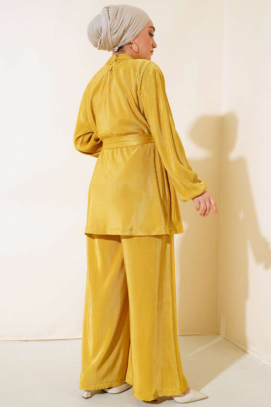 Belt Accessorized Set Mustard