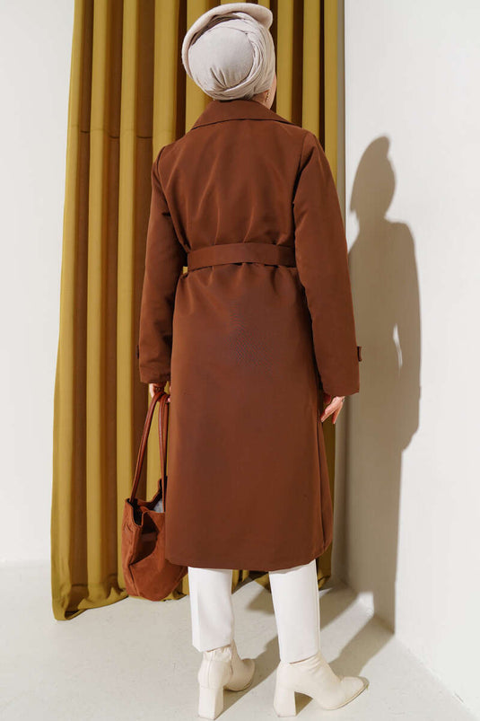 Trench Araboy Ceinturé Marron