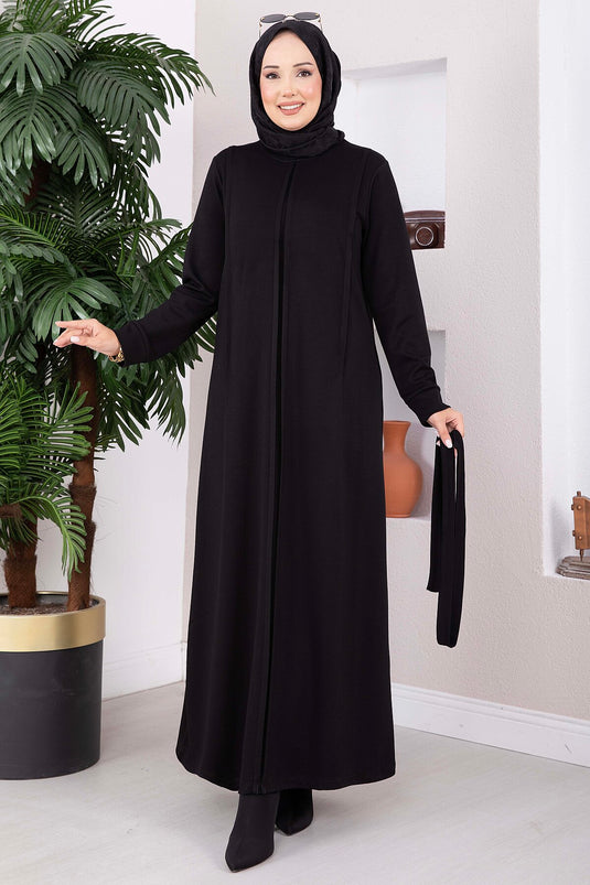 Belted Oysho Kleid Schwarz