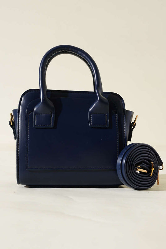 Kutu Model El Çanta Lacivert