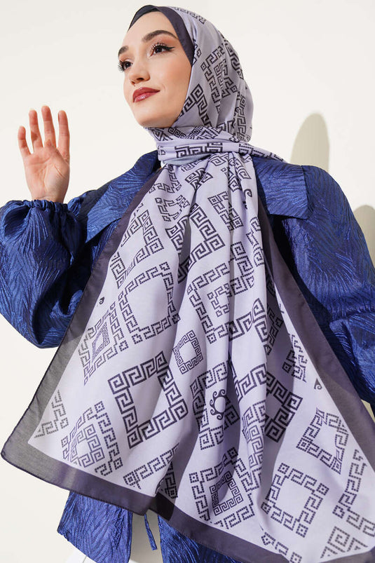 Maze Pattern Soft Shawl Mink