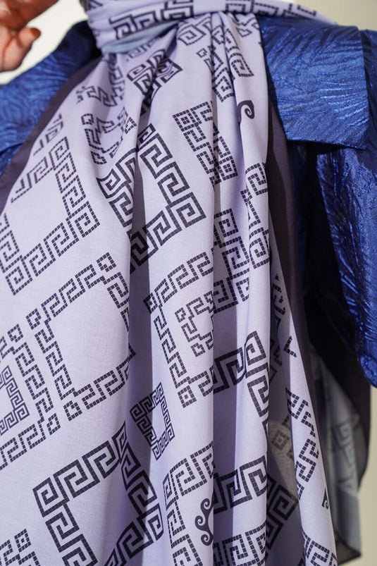 Maze Pattern Soft Shawl Mink