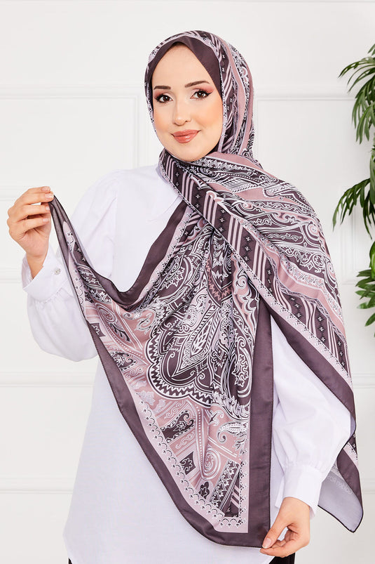 Châle Hijab à motif de lave -14