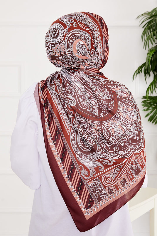 Châle Hijab à motif de lave -15