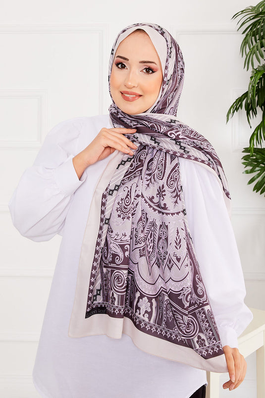 Châle Hijab à motif de lave -3