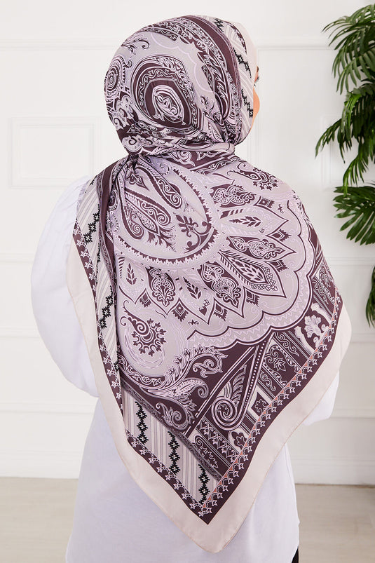 Châle Hijab à motif de lave -3