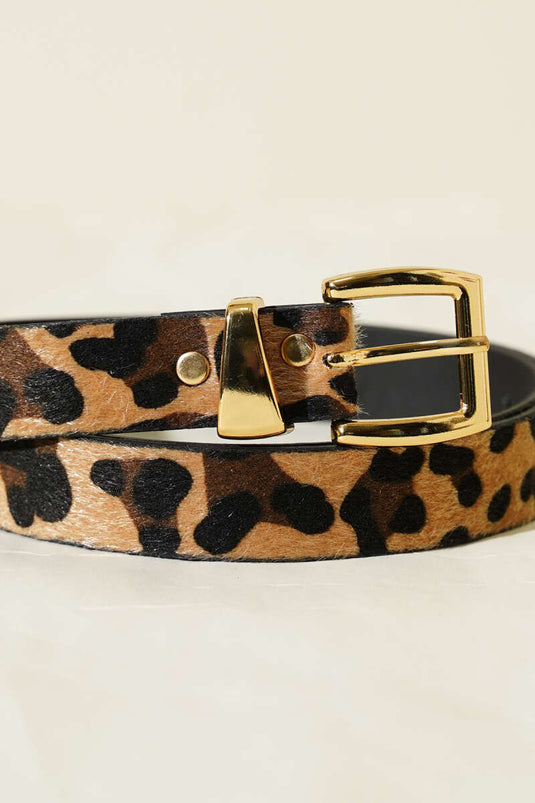 Leopard Print Belt Assorted 10