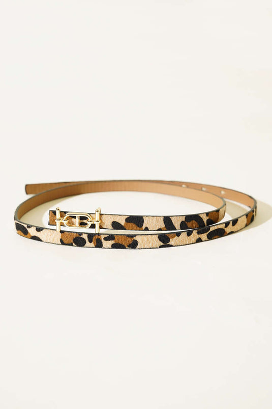 تشكيلة أحزمة بنقشة جلد النمر 5