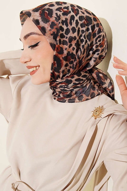 Série Léopard Foulard Coton Assorti 10