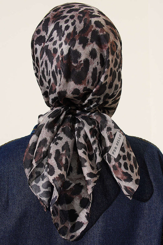 Leoparden-Serie Baumwoll-Hijab Sortiert 15