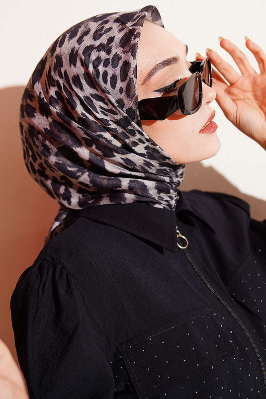 Leopar Série Coton Hijab Assorti 5