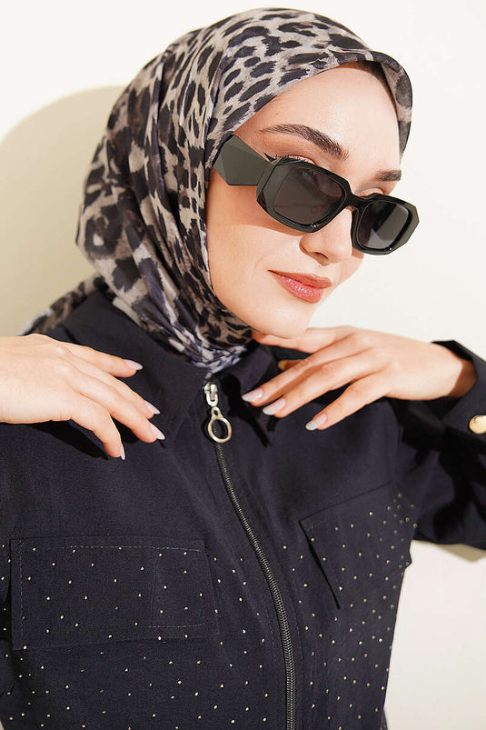 Leopar Série Coton Hijab Assorti 5
