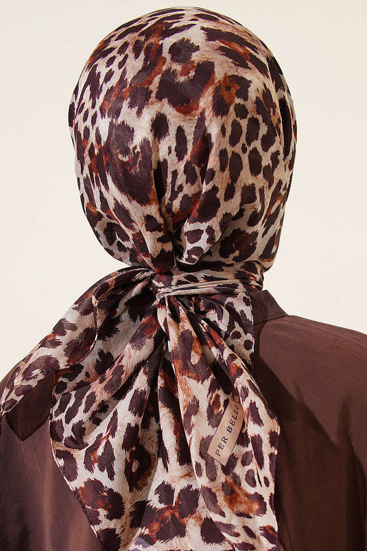 Leopar Serisi Cotton Eşarp Asorti 6