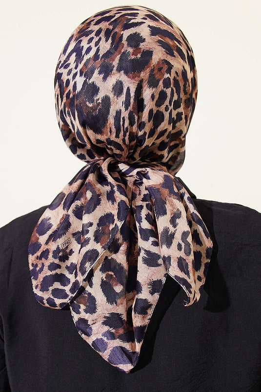 Leopar Serisi Cotton Eşarp Asorti 8