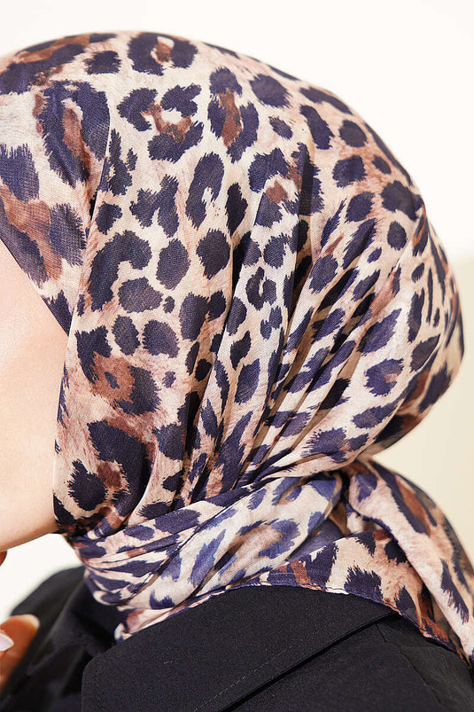 Leopar Serisi Cotton Eşarp Asorti 8