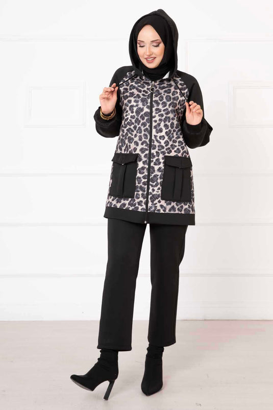 Combinaison Scuba Léopard Noir