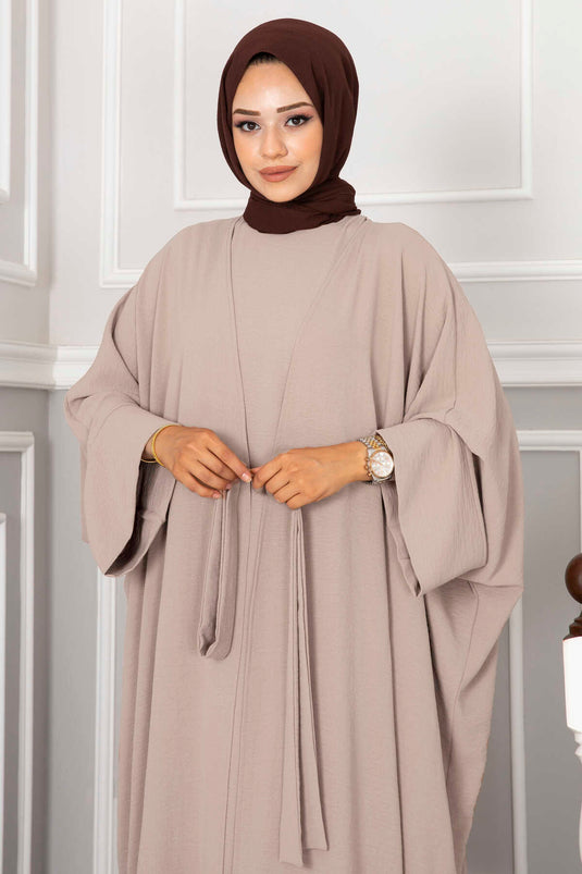 Leyli Hijab Abaya Set Beige