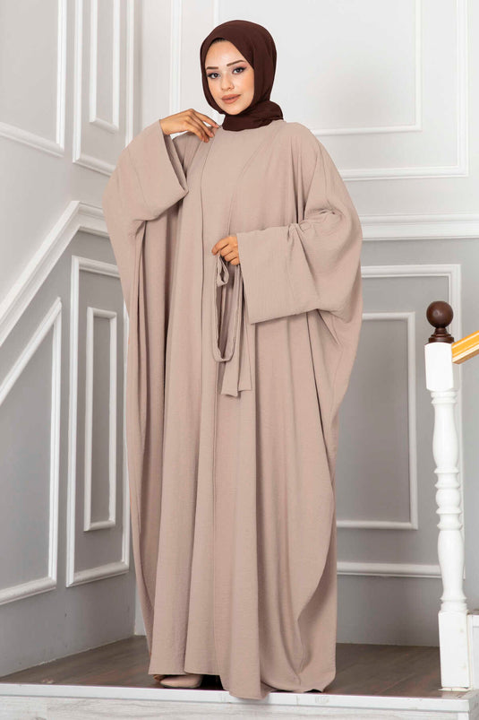 Completo Abaya Modest Leyli Beige