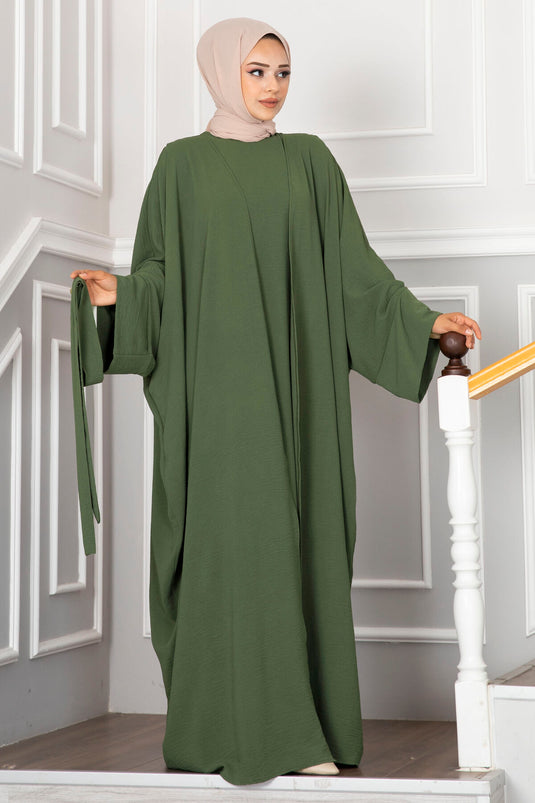 Leyli Tesettür Abaya Set Khaki