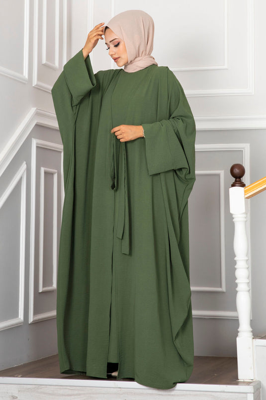 Leyli Tesettür Abaya Set Khaki