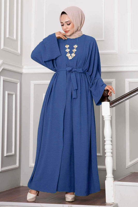 Leyli Hijab Abaya Set Indigo