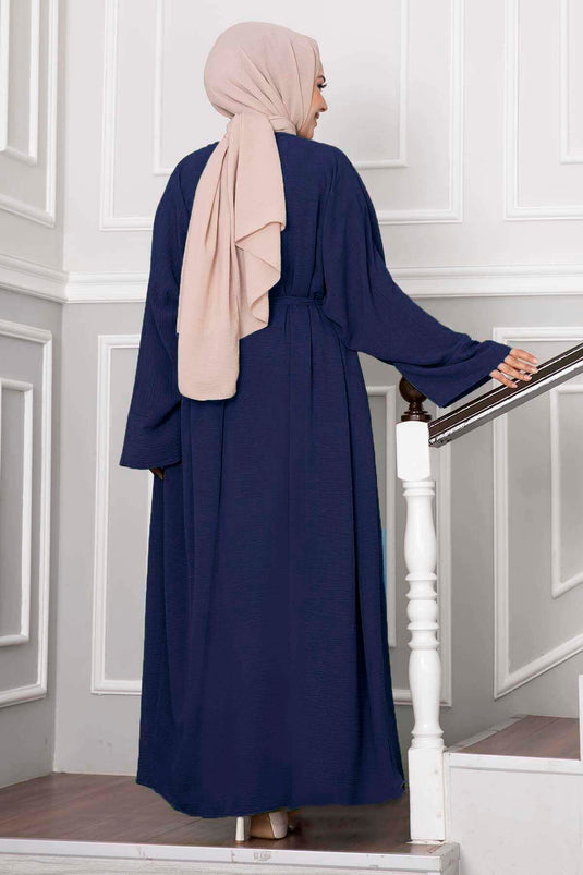 Ensemble Abaya Leyli Tesettür Bleu marine