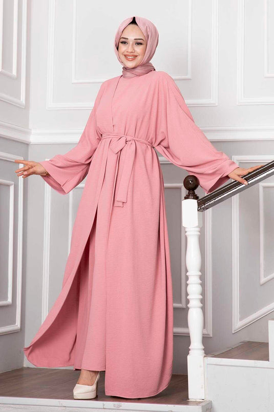 Leyli Hijab Abaya Set Pink