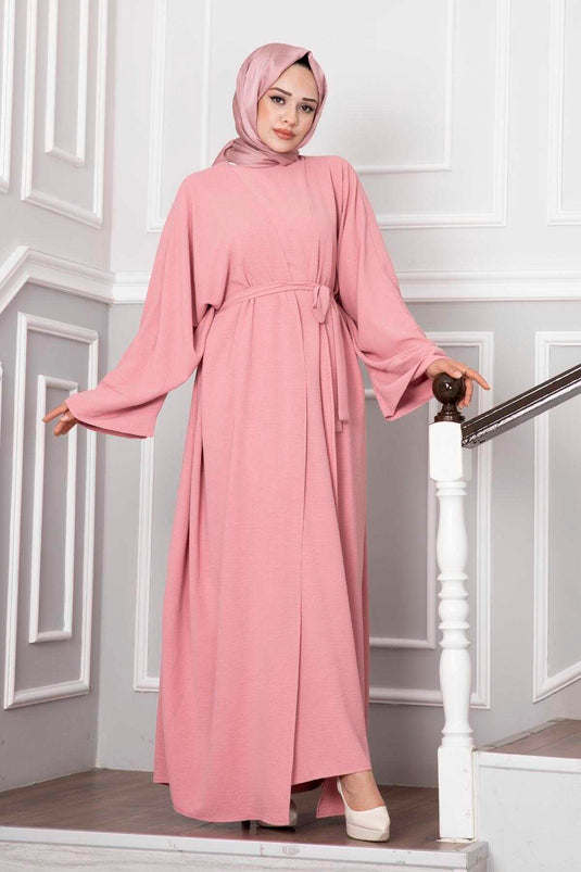 Leyli Hijab Abaya Set Pink