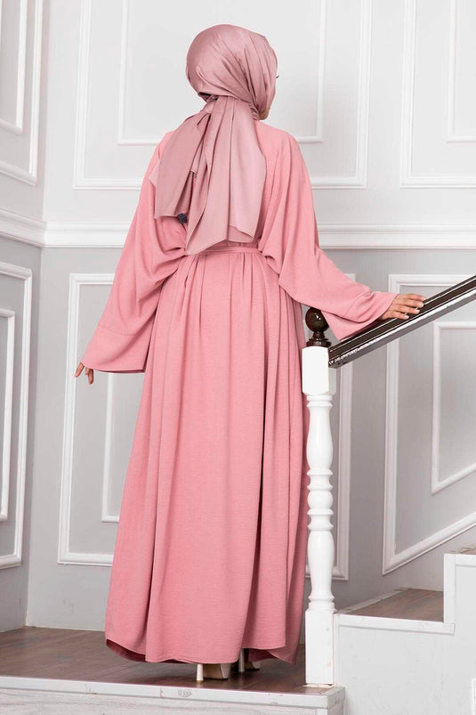 Leyli Hijab Abaya Set Pink