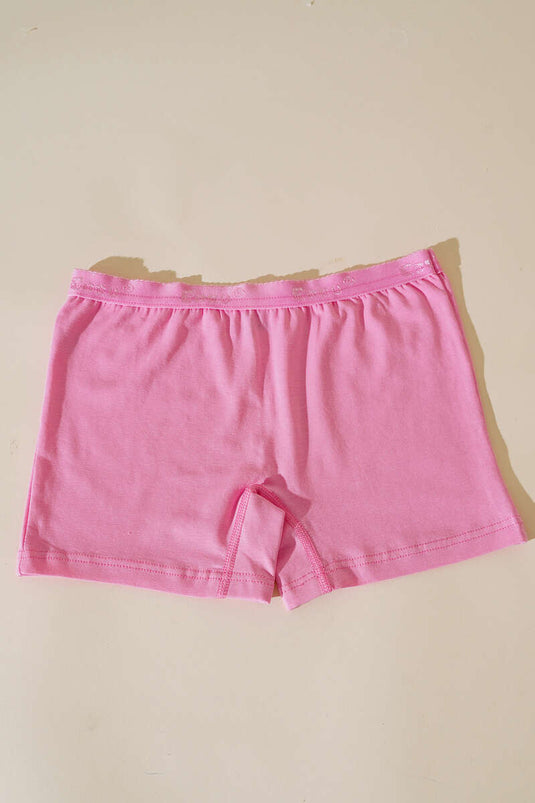 Boxer rose en lycra pour femme