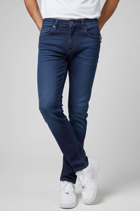 Herrenhose mit Elasthan Dunkelblau