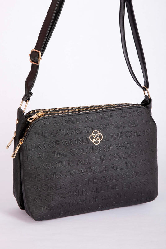 Liora Printed Hand & Arm Bag Black