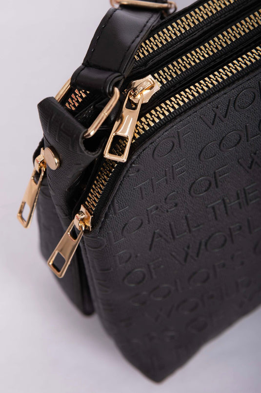 Liora Printed Hand & Arm Bag Black