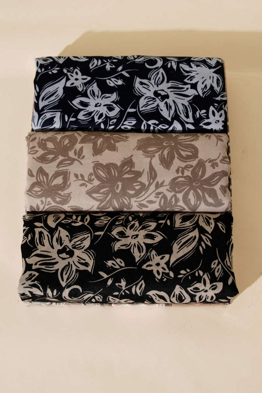 Assortiment de 3 foulards doux à motifs Liora 2