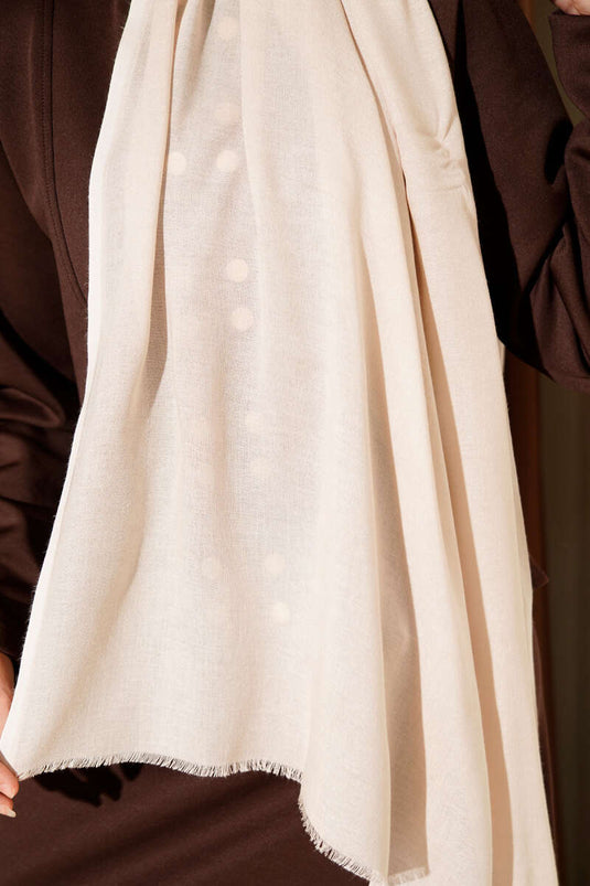 Liora Cotton Scarf Beige -99