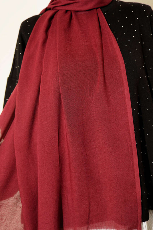 Liora Pamuk Şal Bordo -83