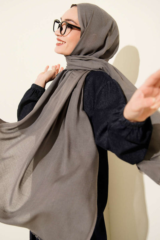 Liora Sciarpa di Lana Fumo -178