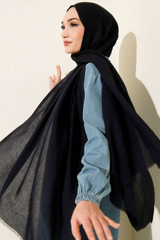 Liora Pamuk Şal Lacivert -167