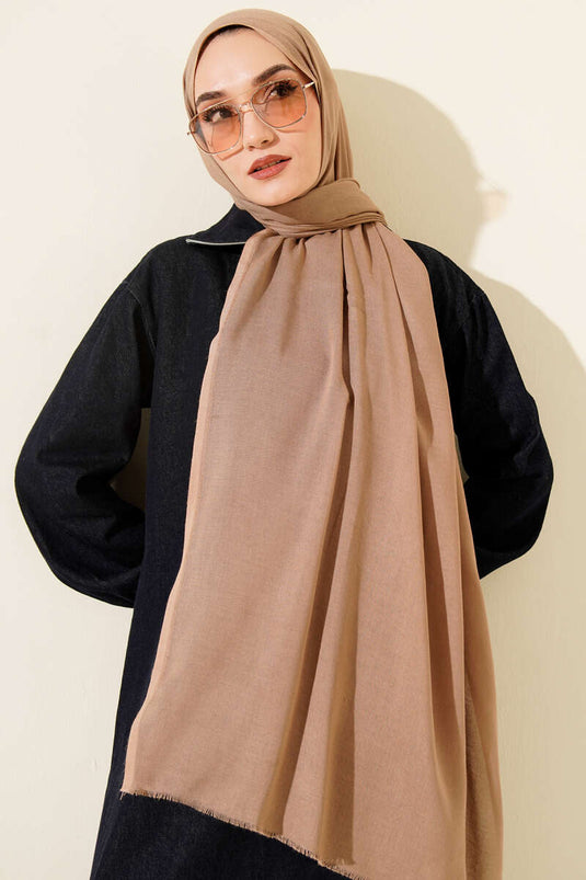 Liora Cotton Shawl Latte -169