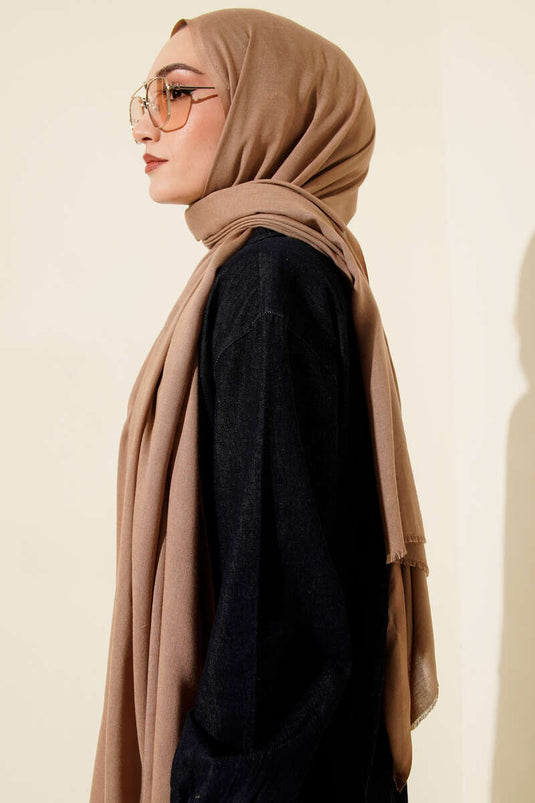 Liora Cotton Shawl Latte -169