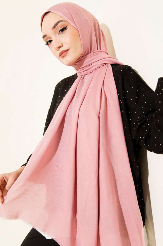 Liora Cotton Shawl Pink -77