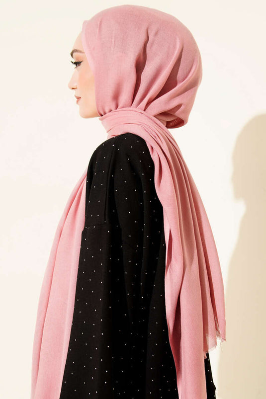 Liora Cotton Shawl Pink -77