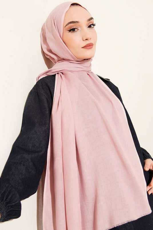 Liora Cotton Shawl Powder -14