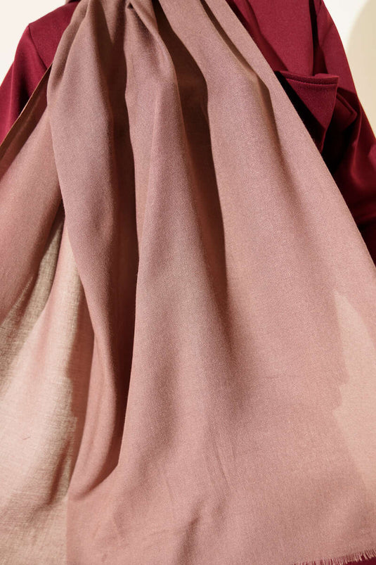 Liora Écharpe en Laine Douce Café -78