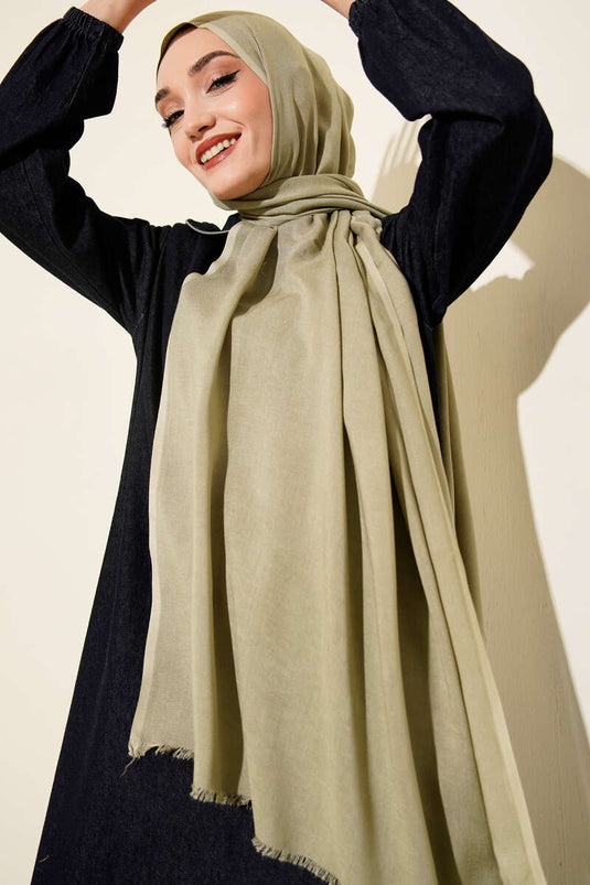 Liora Cotton Shawl Water Green -150