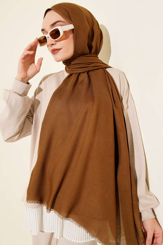 Liora Cotton Shawl Chestnut -152