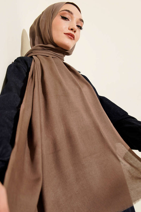 Liora Cotton Shawl Mink -171