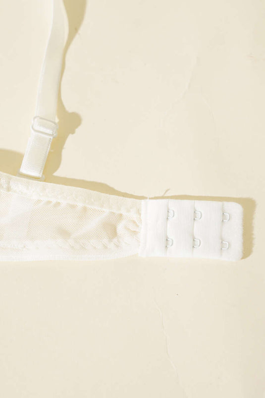 Soutien-gorge Lotus sans rembourrage en jacquard écru