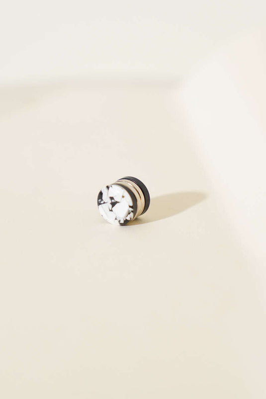 Aimant pour foulard noir à motifs Lotus Series