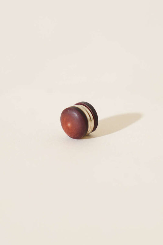 Lotus Serisi Mat Kahve Eşarp Mıknatısı